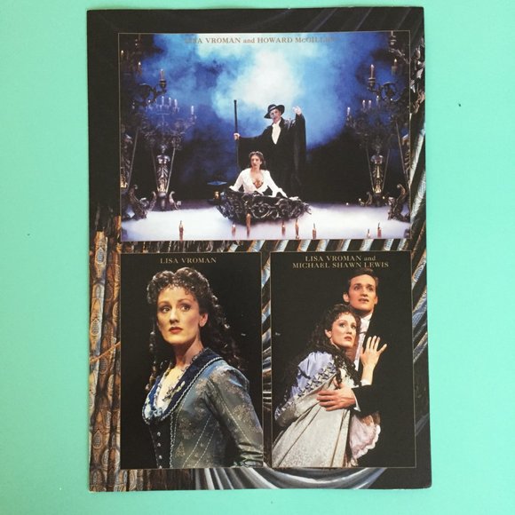 Program Insert ONLY Signed by Howard McGillin  The Phantom of the Opera  4 Sides - Picture 2 of 3